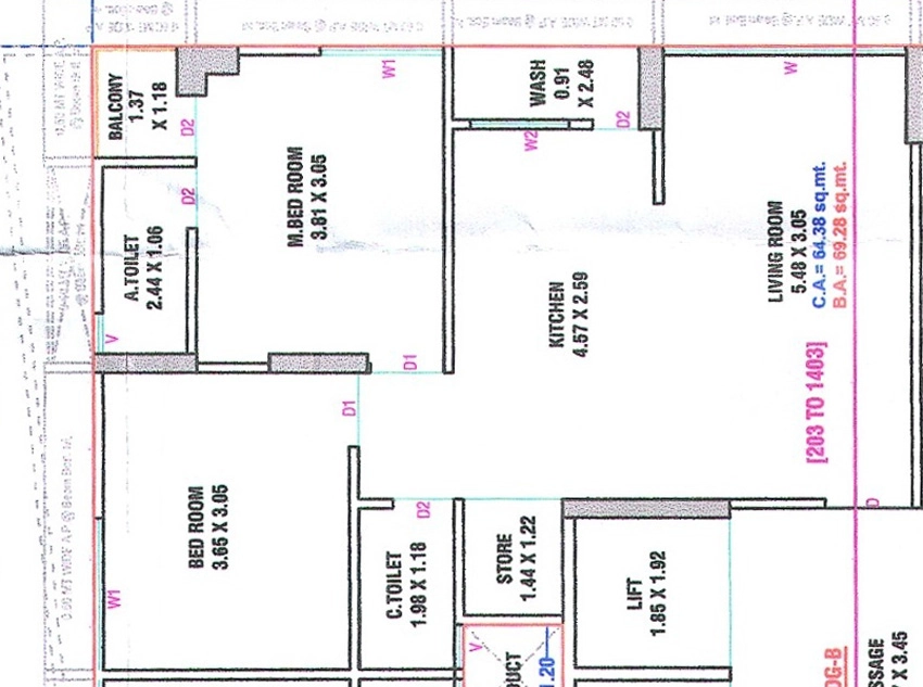 2 BHK Flat in Green Karunesh Luxuria in Pasodara, Surat - Image 922291