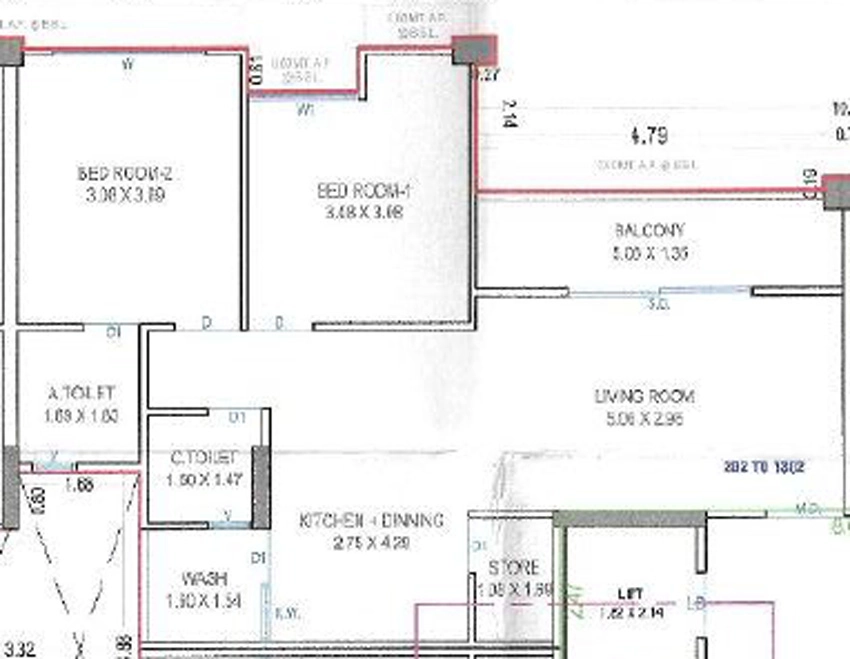 2 BHK Flat in Nirved Jivantta in Bamroli, Surat - Image 922297