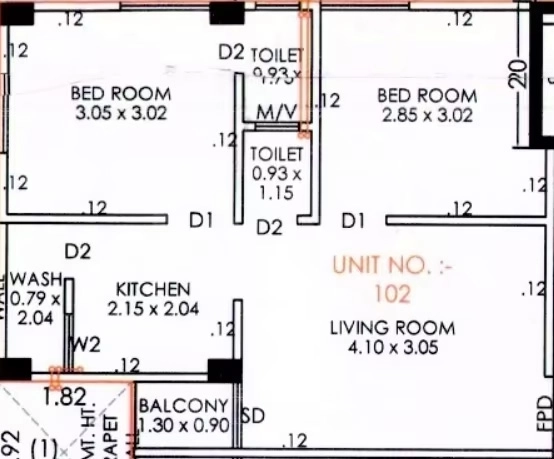 2 BHK Flat in Shree Ajnesh Appartment in Maninagar, Ahmedabad - Image 922300