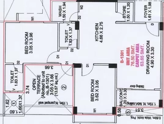 2 BHK Flat in Serenity Life in Vaishnodevi Circle, Ahmedabad - Image 922301