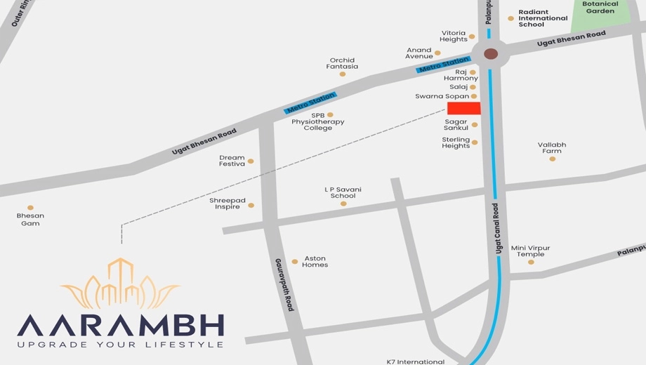 Location of AARAMBH in Jahangirabad, Surat - Image 412584