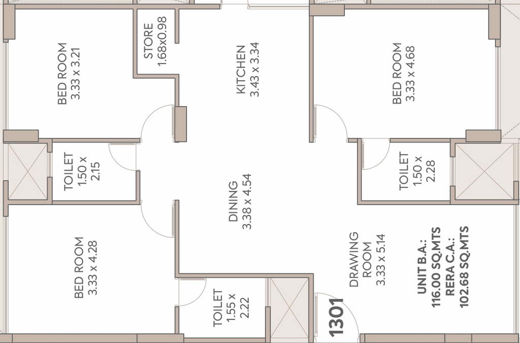 3 BHK Flat in Setu The Orchard in Navrangpura, Ahmedabad - Image 922308