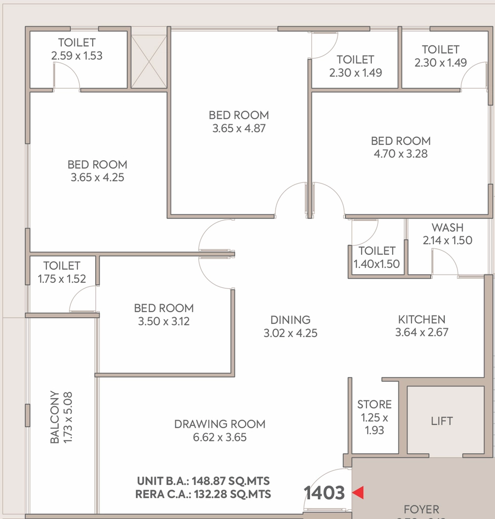 4 BHK Flat in Setu The Orchard in Navrangpura, Ahmedabad - Image 922309