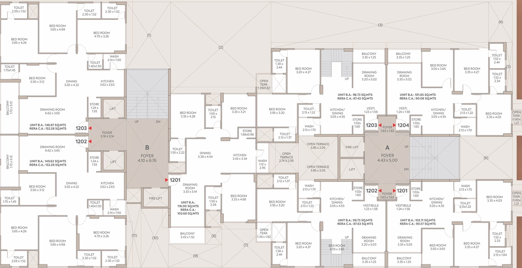 Floor Plan of Setu The Orchard in Navrangpura, Ahmedabad - Image 412601