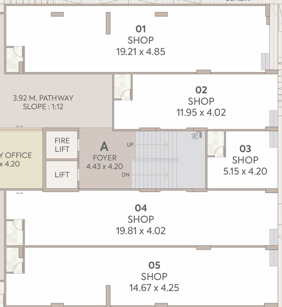 Floor Plan of Commercial Setu The Orchard in Navrangpura, Ahmedabad - Image 412606