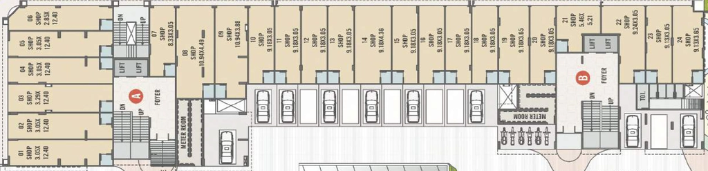 Floor Plan of Commercial Skywind Park in Nava Vadaj, Ahmedabad - Image 412625