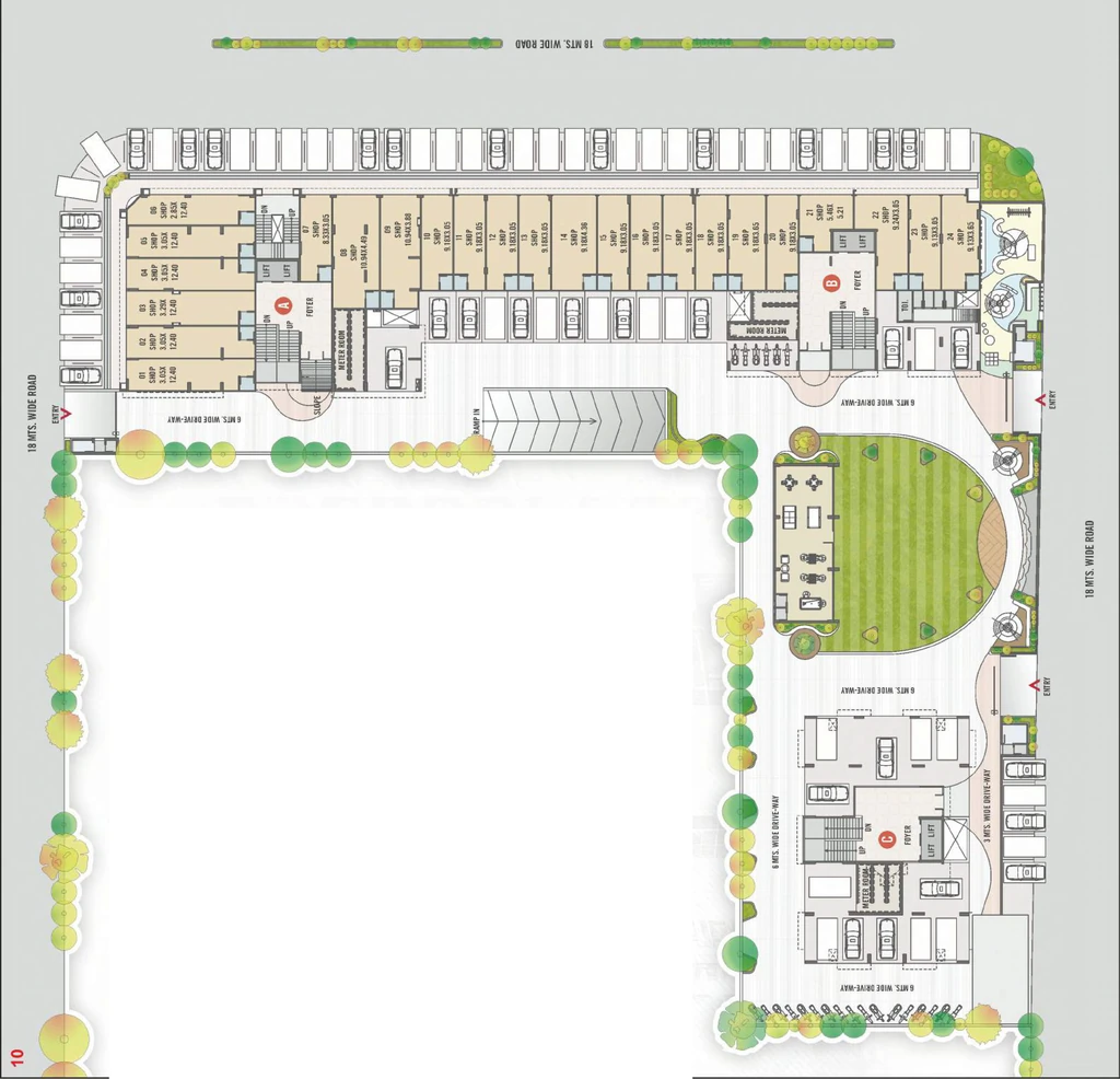 Master Plan of Commercial Skywind Park in Nava Vadaj, Ahmedabad - Image 412624