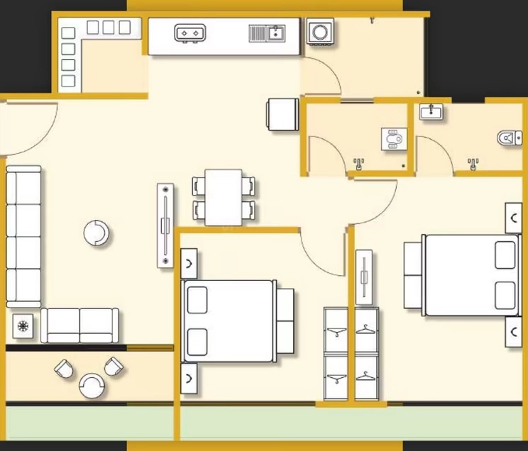 2 BHK Flat in Tvamev Satvam Skyline in Nikol, Ahmedabad - Image 922320