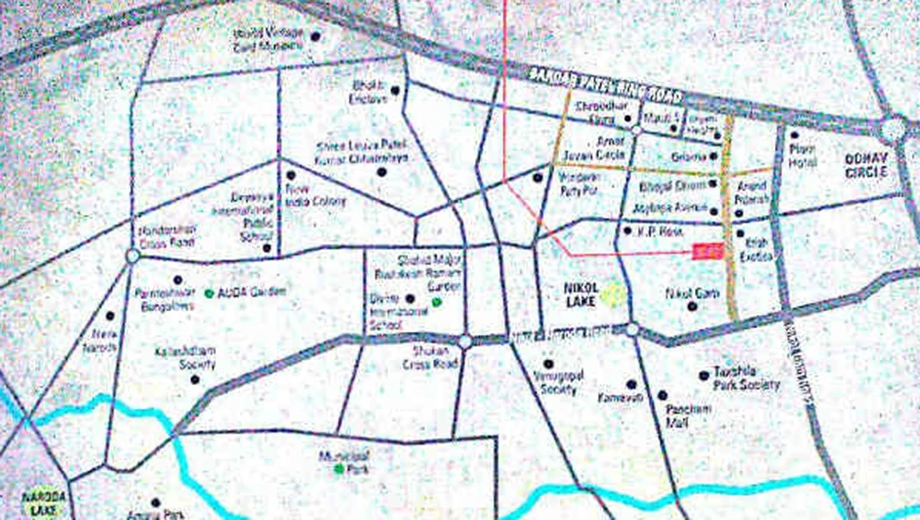Location of Manisha Merriott Heights in Nikol, Ahmedabad - Image 412658