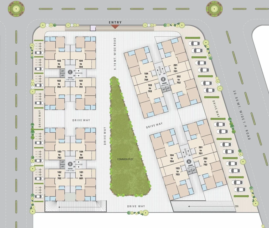 Master Plan of Manisha Merriott Sky Home in Nikol, Ahmedabad - Image 412667