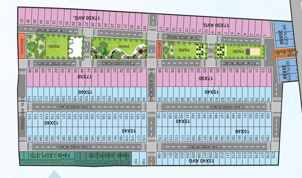 Master Plan of Shikhar Parwati Park in Magarkheda, Indore - Image 412680