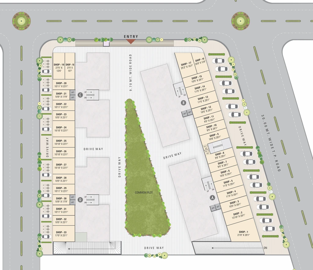 Master Plan of Commercial Manisha Merriott Sky Home in Nikol, Ahmedabad - Image 412673
