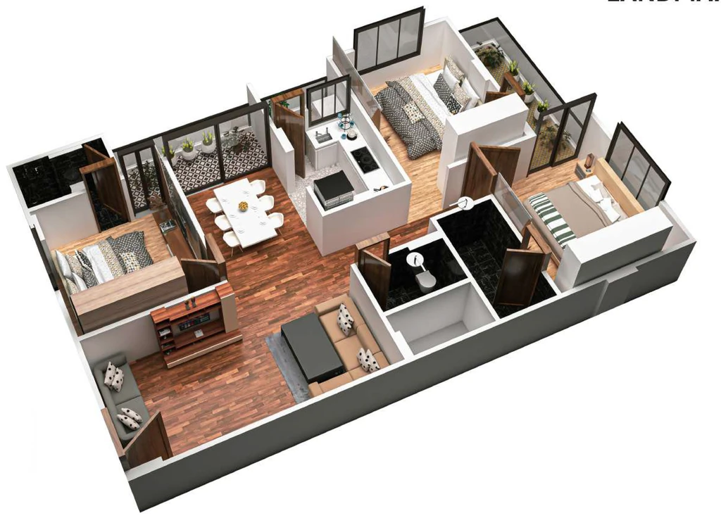 2 BHK Flat in Nirvana Landmark in Jakhya, Indore - Image 922357