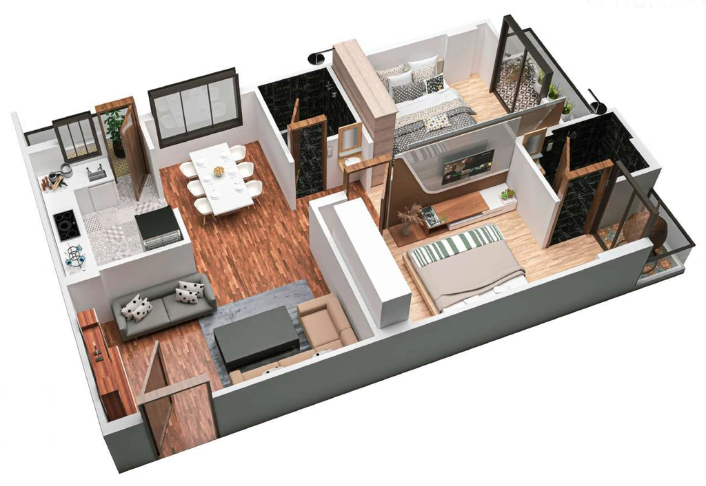3 BHK Flat in Nirvana Landmark in Jakhya, Indore - Image 922358