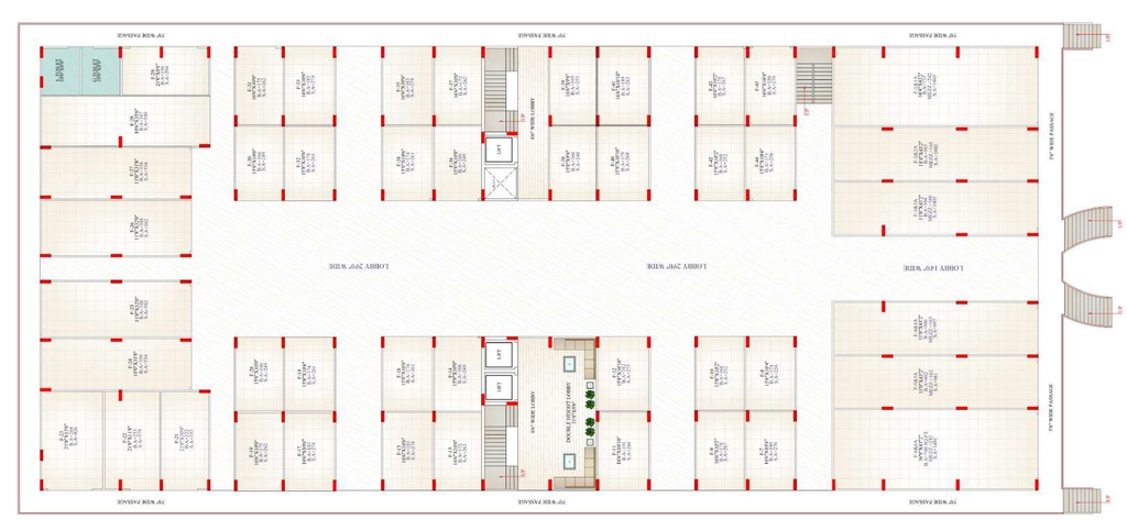 Floor Plan of Commercial Nirvana Landmark in Jakhya, Indore - Image 412742