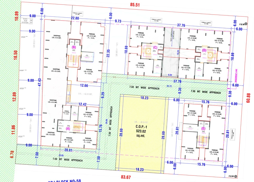 Master Plan of Mahavir Anant Aurelia Baug in Nana Varachha, Surat - Image 412748