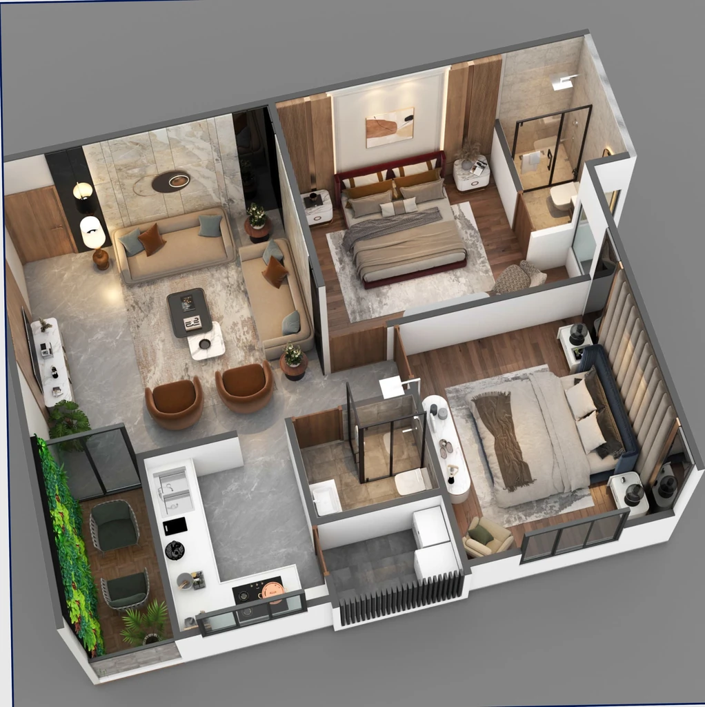 2 BHK Flat in Raheja Universal in Bicholi Mardana, Indore - Image 922377