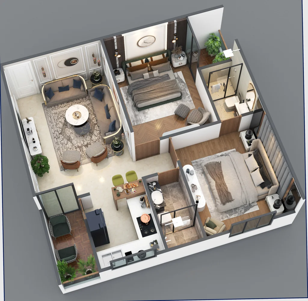 2 BHK Flat in Raheja Universal in Bicholi Mardana, Indore - Image 922378