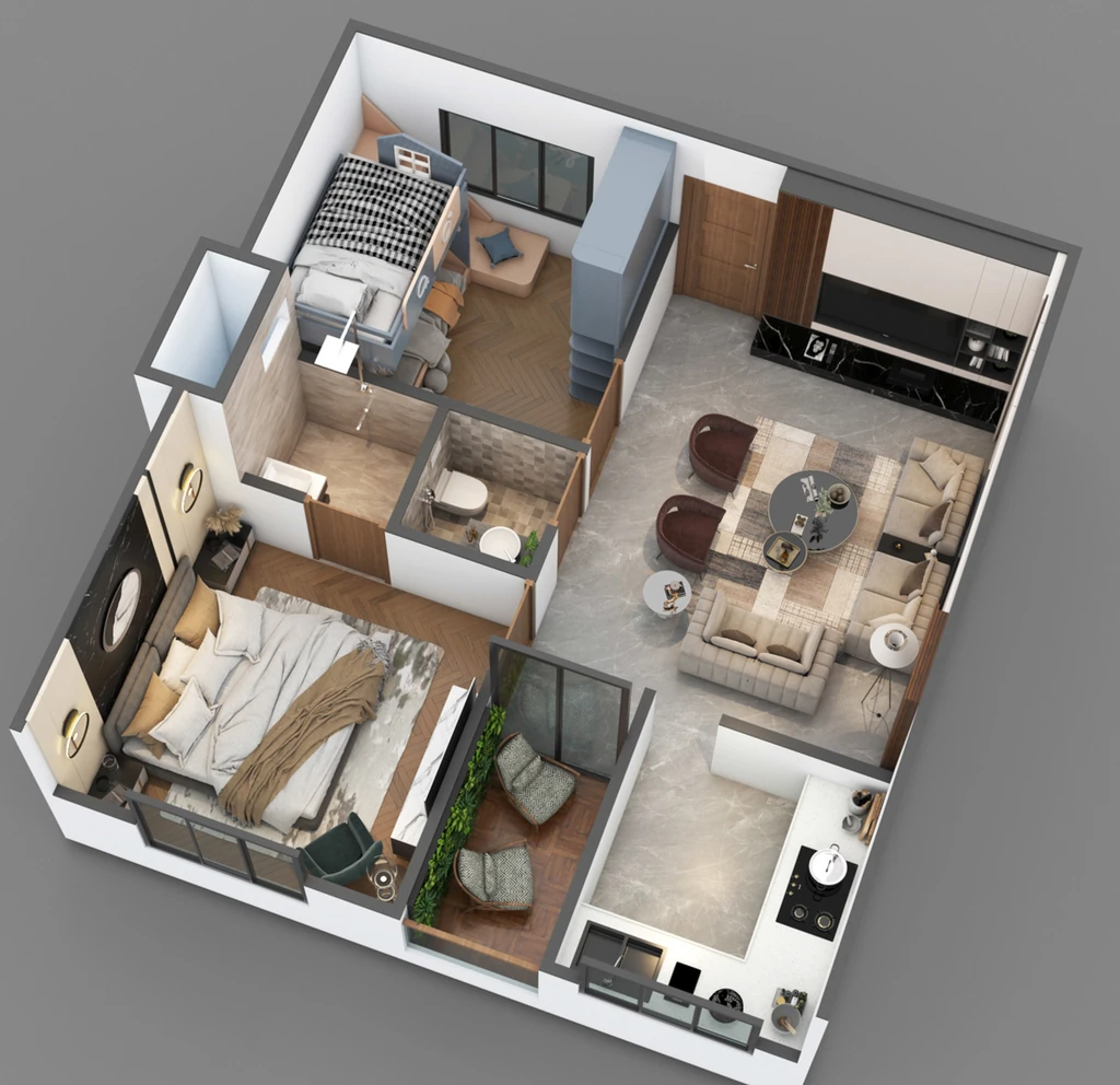 2 BHK Flat in Raheja Universal in Bicholi Mardana, Indore - Image 922376