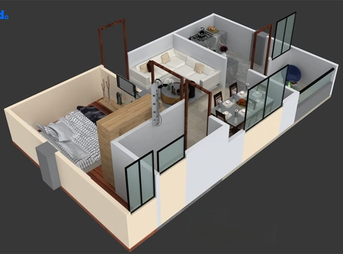 1 BHK Flat in Raheja Blue Heaven in Limbodi, Indore - Image 922379