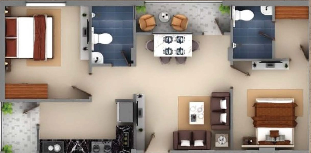 2 BHK Flat in NM Heritage in Bicholi Mardana, Indore - Image 922382