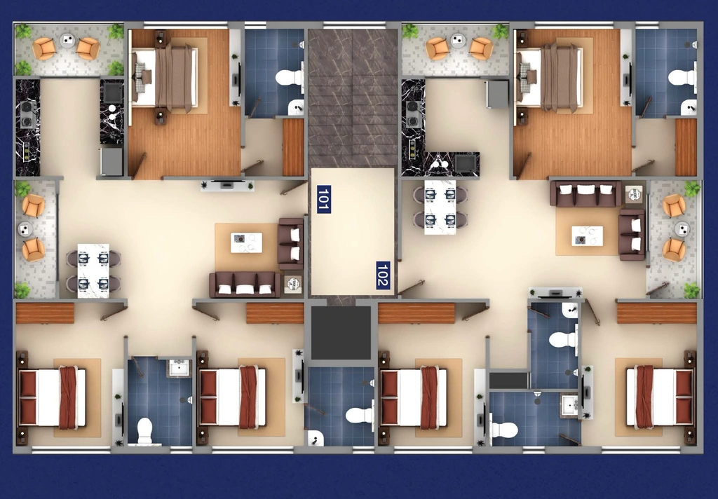 Floor Plan of NM Heritage in Bicholi Mardana, Indore - Image 412793
