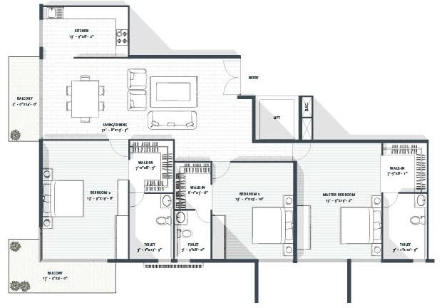 3 BHK Flat in Avant Garde One93 in Indiranagar, Bangalore - Image 922408