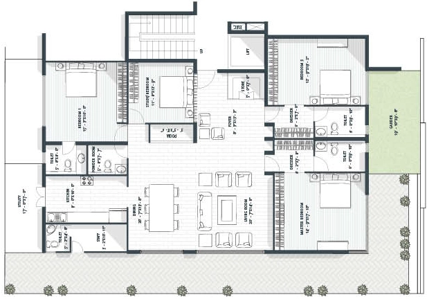 3 BHK Flat in Avant Garde One93 in Indiranagar, Bangalore - Image 922409