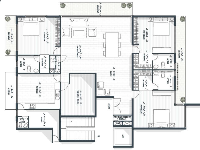 3 BHK Flat in Avant Garde One93 in Indiranagar, Bangalore - Image 922410