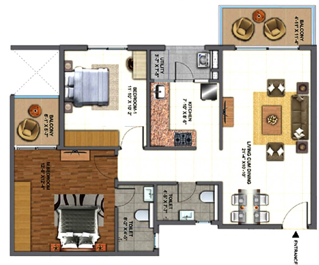 2 BHK Flat in Golden Days in Kasavanhalli, Bangalore - Image 922452