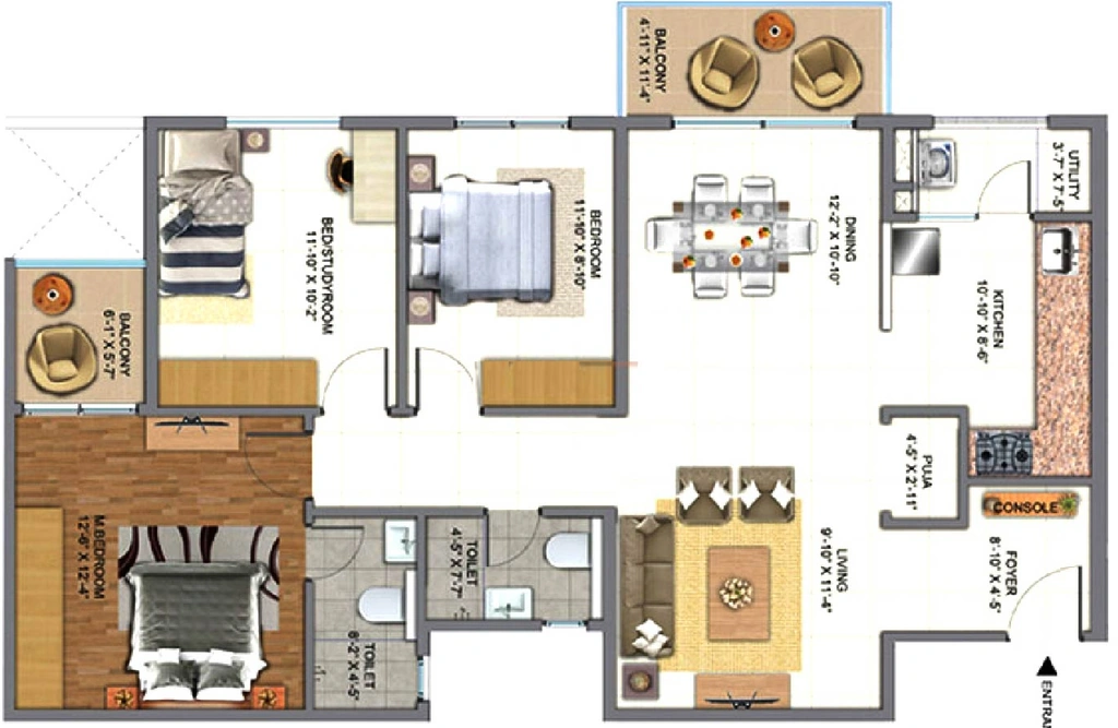 2.5 BHK Flat in Golden Days in Kasavanhalli, Bangalore - Image 922454