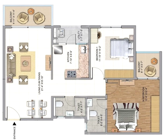 2 BHK Flat in Golden Days in Kasavanhalli, Bangalore - Image 922389
