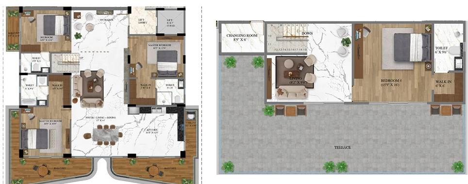 4 BHK Duplex in Kinglife Telosa in Koramangala, Bangalore - Image 922406