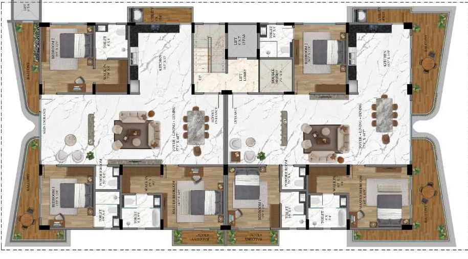 Floor Plan of Kinglife Telosa in Koramangala, Bangalore - Image 412853