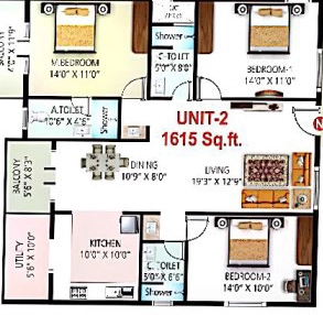 3 BHK Flat in Sai Vaibhav in Kengeri, Bangalore - Image 922395
