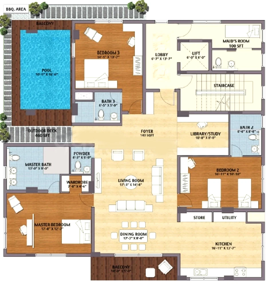 3 BHK Flat in Karan Vienna Residences in Koramangala, Bangalore - Image 922428