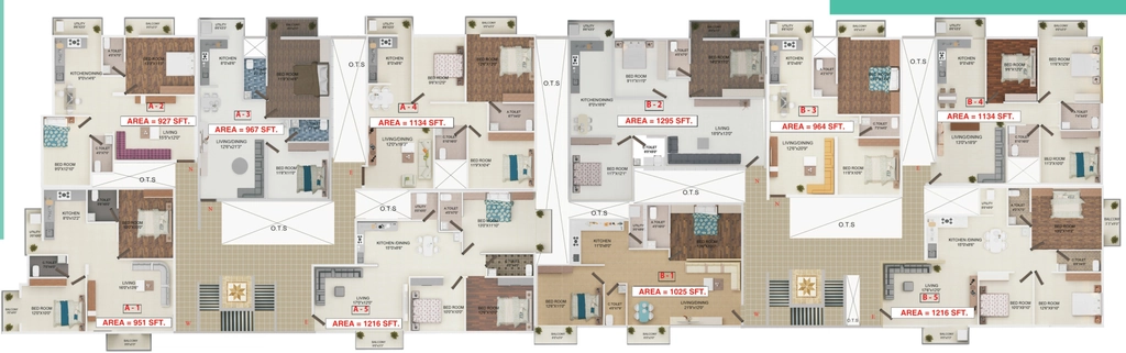 Floor Plan of OSNC Nandini Green field in Kengeri, Bangalore - Image 412962