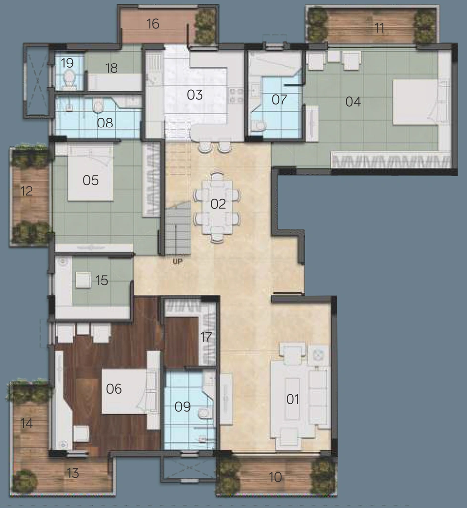 3.5 BHK Flat in PCOC Lanai in Koramangala, Bangalore - Image 922427