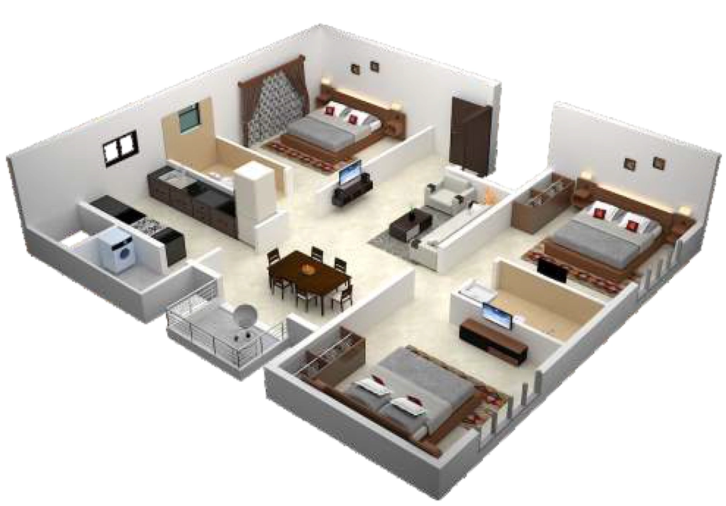 3 BHK Flat in Sai Gangothri Hill Crest in Kengeri, Bangalore - Image 922418