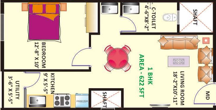 1 BHK Flat in Sri Mitra Spring Woods in Whitefield, Bangalore - Image 922439