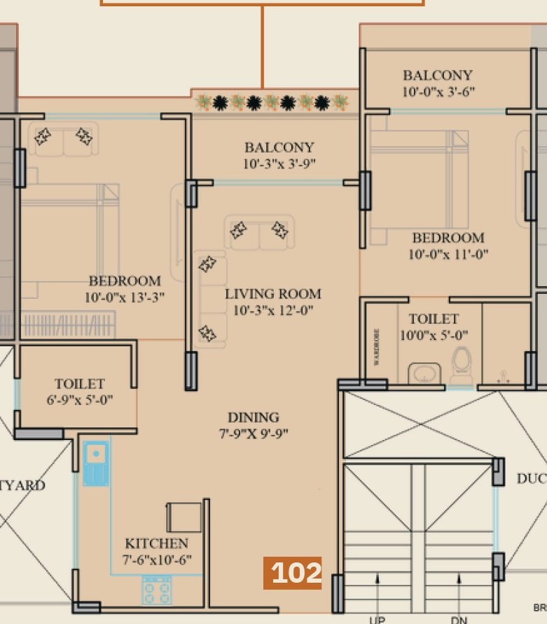 2 BHK Flat in Shivalika The Address in Nipania, Indore - Image 922510