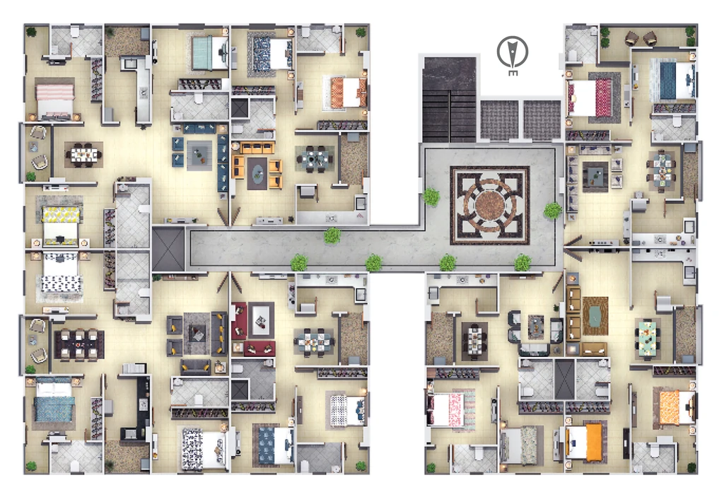 Floor Plan of Vertical Cliffton Pride in Pipliya Kumar, Indore - Image 413184