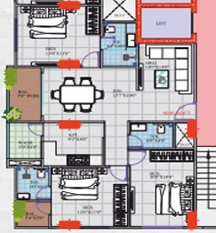 3 BHK Flat in Vertical Cliffton Palladium in Scheme No 140, Indore - Image 922533