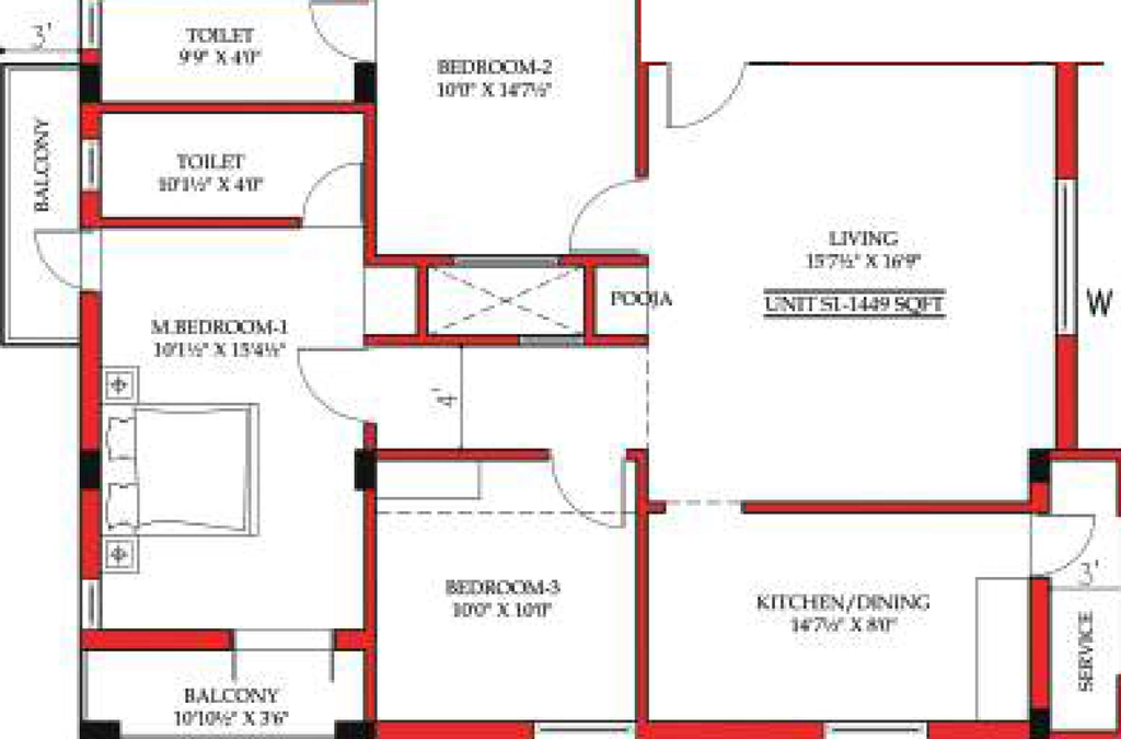 2 BHK Flat in GMR Realitys in Tambaram, Chennai - Image 922435