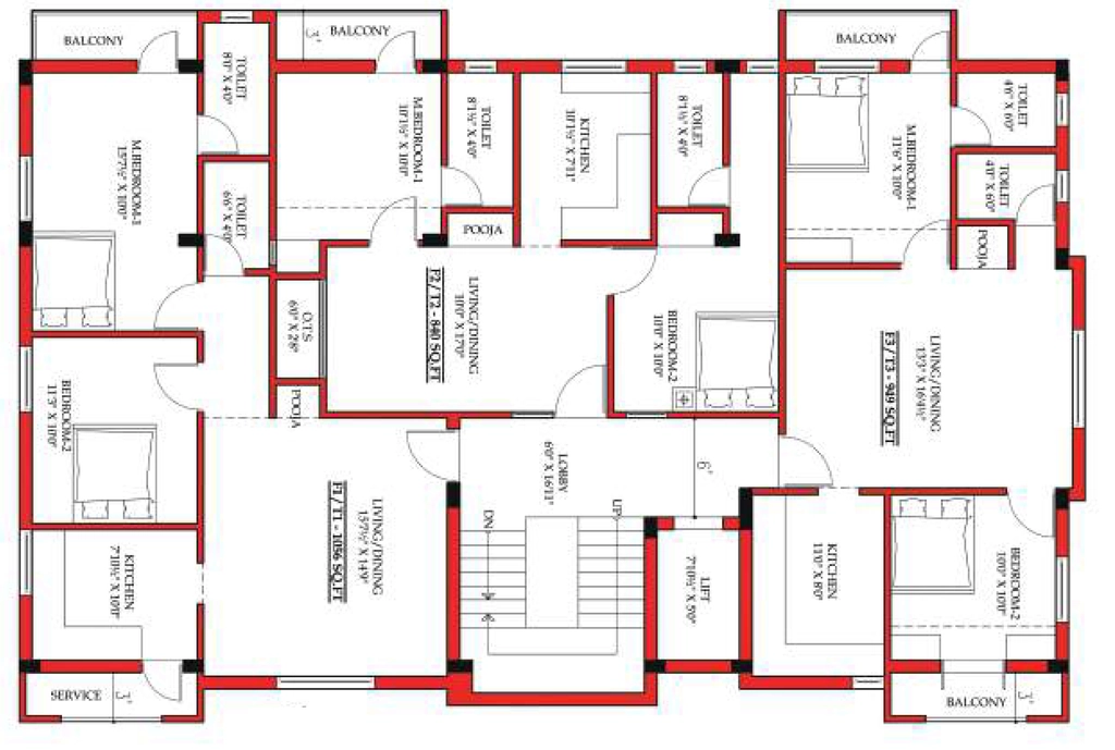 Floor Plan of GMR Realitys in Tambaram, Chennai - Image 412936