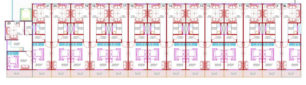 Floor Plan of Satyam Palace in Rajendra Nagar, Indore - Image 413085