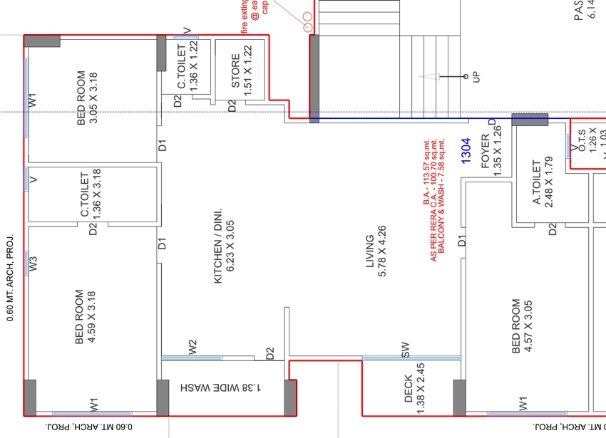 3 BHK Flat in Shree Hari Sky Blossom in Godadara, Surat - Image 922446
