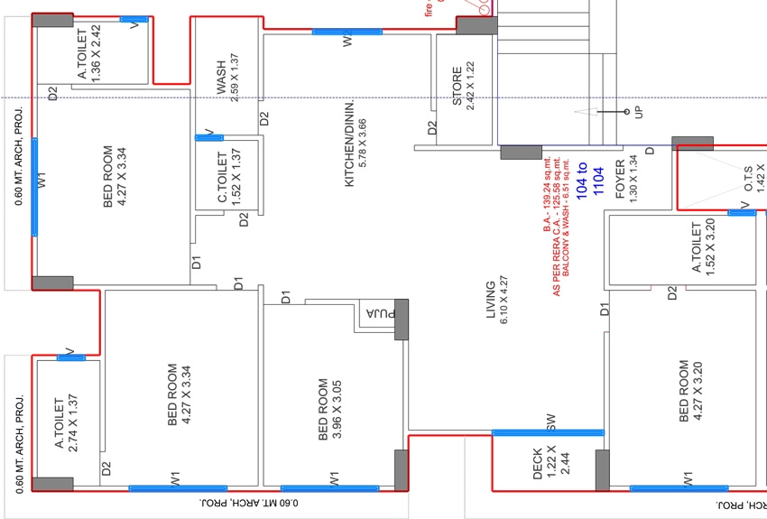 3 BHK Flat in Shree Hari Sky Blossom in Godadara, Surat - Image 922447