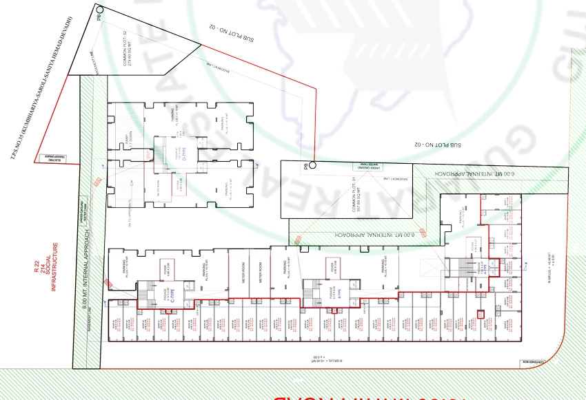 Master Plan of Shree Hari Sky Blossom in Godadara, Surat - Image 416234