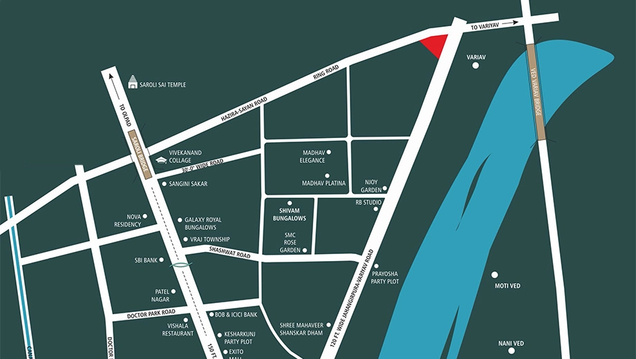Location of Commercial Vasudeva Keshav Heights - Image 413003